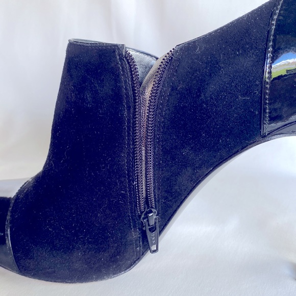 Via Spiga Beautiful Vintage  Unique Sexy Suede/Leather Black Bootie 9MLate 1990’ - Picture 12 of 15
